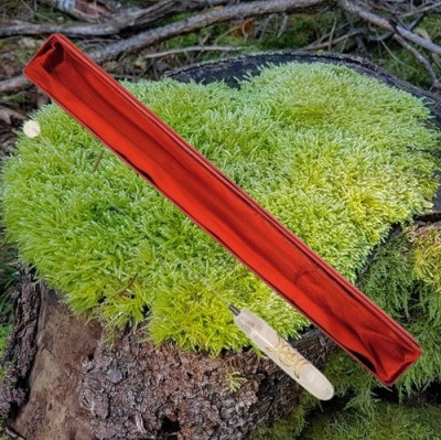 One-handed dowsing rod / tensor made of quartz crystal Triple Moon