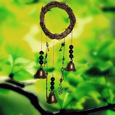 Wind chime Witches Bells with rattan ring