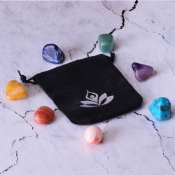 Sacred chakra wellness stone set