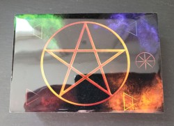 Box with pentagram, colorful