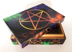 Box with pentagram, colorful